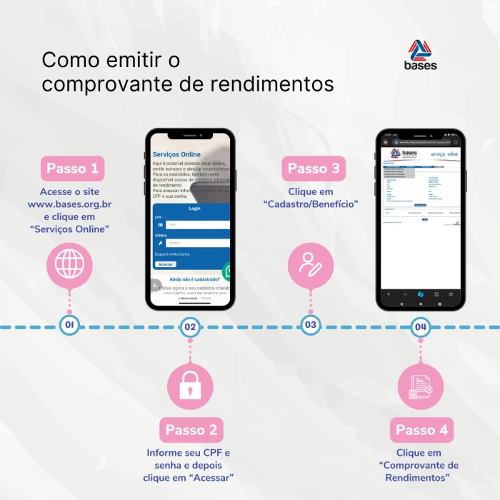 Os comprovantes de rendimento já estão disponíveis